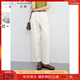 三彩大碼女裝2025秋款休閑全棉高腰牛仔褲直筒小白褲顯瘦胖MM 奶白色 M 160/72B