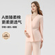 米度麗月子服夏季產(chǎn)后哺乳孕婦睡衣孕期帶胸墊產(chǎn)婦喂奶家居服 淡粉-帶胸墊 L（建議100-140斤左右）
