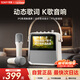 索愛(ài)（soaiy）BK02 歌詞音箱k歌話(huà)筒麥克風(fēng)一體式用家庭用ktv智能觸屏藍牙音響唱歌兒童卡拉OK禮物無(wú)線(xiàn)麥克風(fēng)
