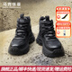 馬克華菲（MARK FAIRWHALE）馬丁靴男2025冬季新款男靴戶(hù)外登山防滑工裝靴增高百搭休閑靴子男 騎士黑 41 標準皮鞋碼