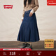 Levi's李維斯25年秋冬新款女士美式復古時(shí)尚簡(jiǎn)約潮流休閑牛仔裙 中藍 XXS (24)