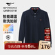 七匹狼長(cháng)袖T恤男士翻領(lǐng)抗菌恒溫固色多彩小狼標商務(wù)休閑透氣POLO上衣
