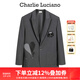 Charlie Luciano粗花呢愛(ài)心西裝春季新款灰色拼接設計感小眾早春潮流CL外套女潮 西裝 S =36