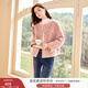 香影小香風(fēng)外套女短款2025秋冬新款羊羔毛風(fēng)小個(gè)子顆粒絨環(huán)保皮草 粉紅色 L