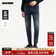 利郎牛仔褲男九分褲低腰修身褲子秋季2025新品棉混紡彈力男褲子419版 藍黑（24QNZ10801） 27 (實(shí)物尺碼31.5碼) (170/80A)