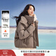 香影連帽小個(gè)子羽絨服女短款2025年冬裝新款90白鴨絨奶茶咖色外套 奶咖色 S