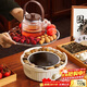 PAKCHOICE2025新款圍爐煮茶套裝電陶爐煮茶器具全套玻璃燒水壺室內圍聚烤火