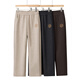 大唐夫人媽媽冬裝中老年人褲子奶奶休閑褲松緊腰帶純色長(cháng)褲秋款高腰褲