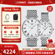 天梭（TISSOT）【新年禮物】 瑞士手表 魅時(shí)系列簡(jiǎn)約時(shí)尚石英防水情侶對表 新白盤(pán)鋼帶