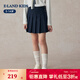 E·LAND KIDS童裝女童短裙2025秋新品學(xué)院風(fēng)裙子百褶裙畢業(yè)禮裙 Navy藏青色/59 160