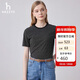 哈吉斯（HAZZYS）女裝 春季女士圓領(lǐng)文藝細條紋T恤衫ASTSE0BBE68