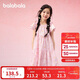 巴拉巴拉女童裙子兒童連衣裙2025夏裝中大童甜美A字塔裙208225111017