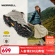 邁樂(lè )（Merrell）【上新】戶(hù)外徒步鞋男女款MOAB3MID WP中幫防水透氣防滑登山鞋 J036330白灰黑（女款） 37