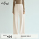 伊芙麗（eifini）蔣欣代言伊芙麗百搭顯瘦溫暖加絨羽絨里針織彎刀衛褲2025冬季新款 米白 S 80-105斤