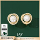 Jay珍珠耳釘女耳環(huán)耳夾無(wú)耳洞耳飾時(shí)尚飾品送女友閨蜜新年禮物 珍珠耳夾（配證書(shū)）