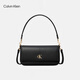 Calvin Klein女包26春夏新款通勤ck字母單肩包法棍包腋下包 UB1-太空黑 均碼