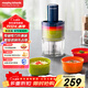 摩飛電器（Morphyrichards）絞肉機 家用套娃佐料機  多功能輔食機電動(dòng)料理機搗蒜器 攪拌機絞餡機碎肉機 標配分類(lèi)4碗 MR9405
