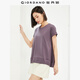 佐丹奴短袖t恤女夏季純棉破骨A字擺寬松圓領(lǐng)休閑上衣13324224