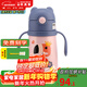 杯具熊（BEDDYBEAR） 正品學(xué)飲兒童保溫杯帶手柄背帶刻度寶寶防嗆吸管杯小號幼兒園杯 學(xué)飲火烈鳥(niǎo)-防嗆型 320ml