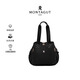 夢(mèng)特嬌（MONTAGUT）新款韓版大容量手提包時(shí)尚單肩包手提袋拎書(shū)雙肩包 黑色