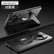 潮殼俠 華為Mate60Pro手機殼新款mate60折疊支架保護套全包防摔輕薄磁吸磨砂抗指紋男女款 Mate60Pro+/60Pro【炫酷黑】指環(huán)支架