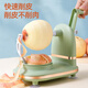 德明削蘋(píng)果神器家用手搖水果削皮器 全自動(dòng)去皮削皮機多功能削皮神器 淺綠【送切片器+水果板+備用刀】 【實(shí)用熱銷(xiāo)】不傷手輕松削皮
