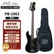 J&DGuitars電貝斯PB-1963H J&D JD貝司 山田涼 孤獨搖滾1975 初學(xué)者入門(mén)BASS PB-1963H黑武士 P貝司