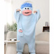 丑魚(yú)睡衣26新款帶頭發(fā)加厚連帽搞怪連體睡衣女男秋冬保暖家居服 藍色搞怪大嘴連體衣 L 建議【130-160斤】高品質(zhì)