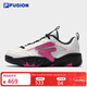 斐樂(lè ) FUSION斐樂(lè )潮牌NOLLIE II專(zhuān)業(yè)滑板鞋女2025秋新款豚躍鞋2代 雪白/熒光粉紅-SS 38