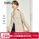 betu百圖女裝秋季新款短外套韓版防風(fēng)派克服長(cháng)袖立領(lǐng)外套女2209T51 卡其色 L