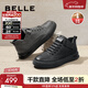 百麗（Belle）時(shí)尚休閑鞋男商場(chǎng)同款舒適高幫板鞋低靴加絨D3M40DD3 黑色絨里 40 (250mm)