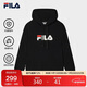 FILA斐樂(lè )官方情侶款連帽衛衣2025秋季休閑寬松針織長(cháng)袖上衣