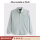 Abercrombie & Fitch【牛津襯衫】經(jīng)典小麋鹿圖案男裝25春夏美式長(cháng)袖襯衫125-5083 灰綠色 2XL (185/124A)尺碼偏大