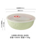 木子丘陶瓷分格飯盒圓形三格保鮮盒便當盒餐盒可微波加熱專(zhuān)用上班族帶飯 （帶蓋）奶油綠-純色-異形三格碗