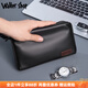 Walker Shop手包男士手拿包【頭層牛皮】大容量日常手提包長(cháng)款錢(qián)包手機包男包 黑色