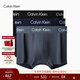 Calvin Klein內衣【新年禮物】25男士三條ck低腰輕薄無(wú)痕彈力防夾臀平角內褲男 RT0-太空黑/藏藍/炭灰 3條 L