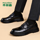木林森（MULINSEN）男鞋商務(wù)休閑豆豆鞋一腳蹬軟底駕車(chē)懶人鞋 2202