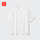 優(yōu)衣庫男裝女裝莫代爾棉混紡開(kāi)領(lǐng)襯衫/短袖古巴領(lǐng)度假風(fēng)474519 474519/00白色 M