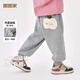 嘟嘟家兒童運動(dòng)褲加絨冬款男童加厚褲子冬裝女童長(cháng)褲休閑褲寶寶衣服童裝 麻灰色 130