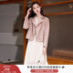 香影皮衣外套女短款2026春新款今年流行復古翻領(lǐng)小個(gè)子機車(chē)夾克 粉紅色 M
