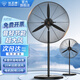 鉆石牌（DIAMOND）工業(yè)電風(fēng)扇落地牛角扇強力超大功率型工地廠(chǎng)房車(chē)間倉庫排檔掛墻壁上立式商用搖頭排風(fēng)除甲醛 500落地扇（三檔強風(fēng)）送風(fēng)8米