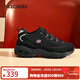 斯凱奇（Skechers）新年禮物情侶運動(dòng)鞋加絨熊貓鞋896268 黑色/紫色/BKPR 38 偏大,建議拍小一碼