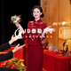 泰勒馬丁新娘秀禾服中式婚禮服敬酒服出閣服紅色嫁衣新中式結婚禮服 D018 L