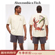 Abercrombie & Fitch美式經(jīng)典棉質(zhì)印花圖案圓領(lǐng)短袖T恤上衣25秋季男裝123-5036 暖米色 M (180/100A)