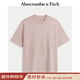 Abercrombie & Fitch美式經(jīng)典LOGO棉質(zhì)舒適套頭圓領(lǐng)短袖T恤25夏季男裝123-5060 粉色 XL (180/116A)
