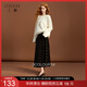 三彩2025冬季新款波點(diǎn)絲絨半身裙A字裙長(cháng)裙復古優(yōu)雅M