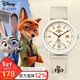迪士尼（Disney）學(xué)生手表瘋狂動(dòng)物城聯(lián)名帶日歷帆布帶防水石英表初高中生考試手表