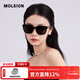 MOLSION陌森太陽(yáng)鏡百搭小方框墨鏡男女款簡(jiǎn)約高級感駕駛MS3072 C10 鏡框：酷感黑  鏡片：灰色【偏光】 不配度數