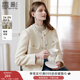 香影法式小香風(fēng)短外套女2026春季新款含羊毛質(zhì)感圓領(lǐng)白色毛呢上衣 鷺白 M 160/84A/95-110斤