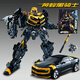 電影版擎天手辦合金變形汽車(chē)人金剛機器人兒童玩具男孩生日禮物 大號暗黑戰錘黃蜂戰士